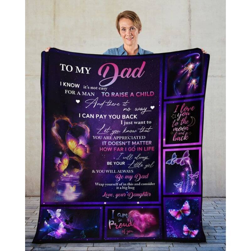 To My Dad - From Daughter - A315 - Premium Blanket-Jolura