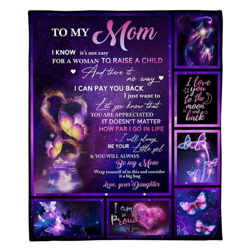 To My Mom - From Daughter - A315 - Premium Blanket-Jolura