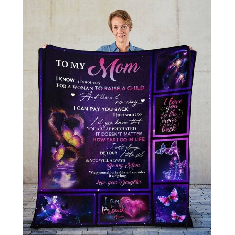 To My Mom - From Daughter - A315 - Premium Blanket-Jolura