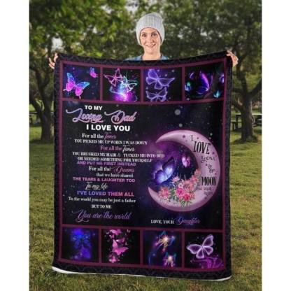 To My Dad - From Daughter - A316 - Premium Blanket-Jolura