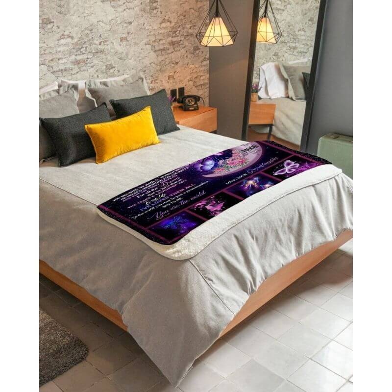 To My Grandma - From Granddaughter - A316 - Premium Blanket-Jolura