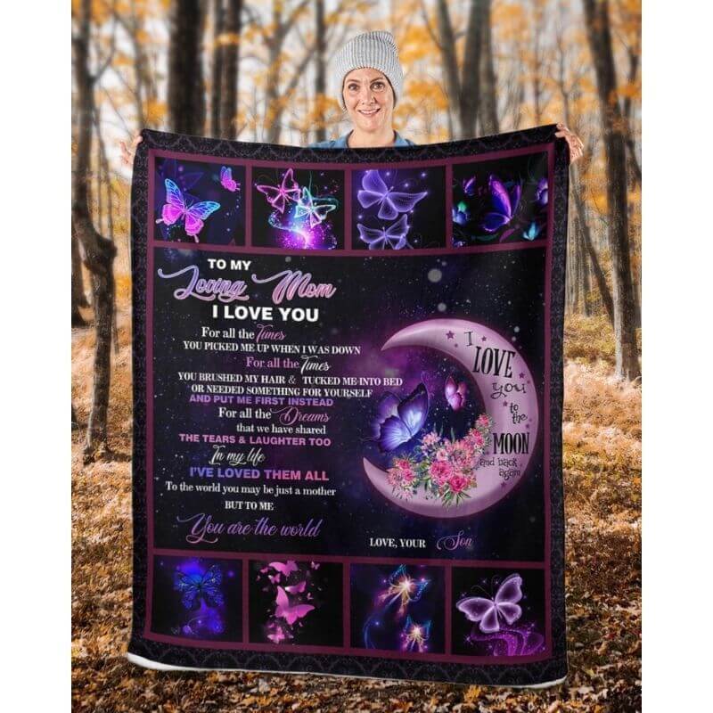 To My Mom - From Son - A316 - Premium Blanket-Jolura