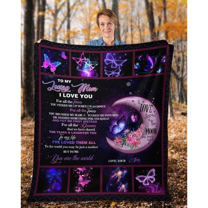 To My Mom - From Son - A316 - Premium Blanket-Jolura