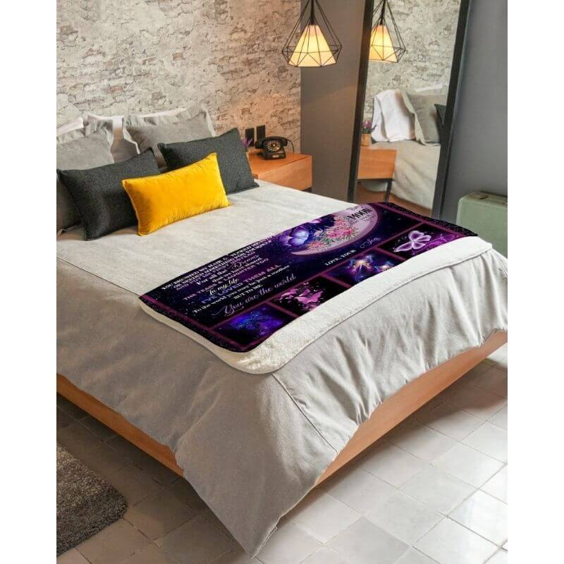 To My Mom - From Son - A316 - Premium Blanket-Jolura