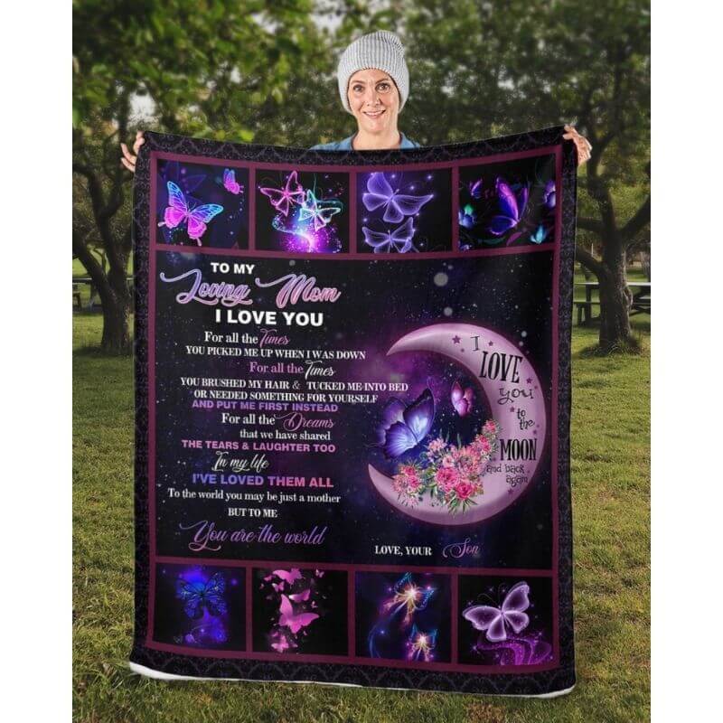 To My Mom - From Son - A316 - Premium Blanket-Jolura