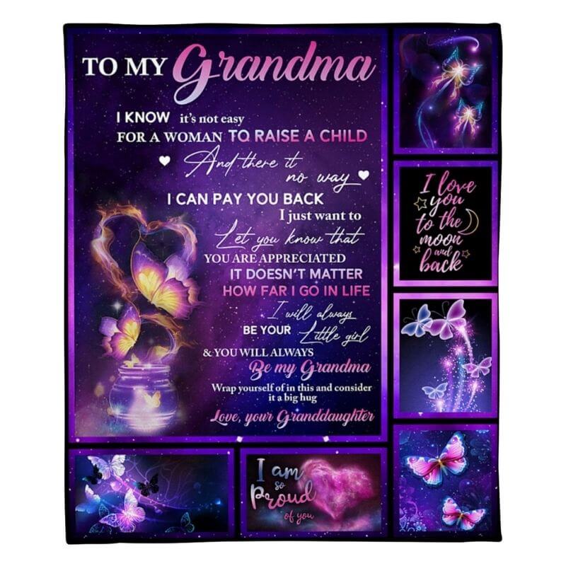 To My Grandma - From Granddaughter - A315 - Premium Blanket-Jolura