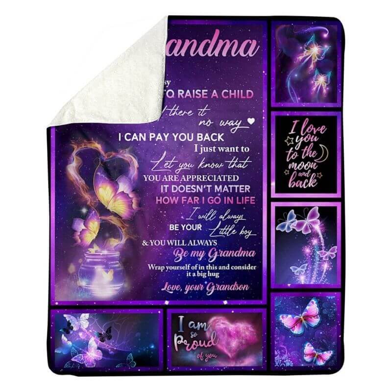 To My Grandma - From Grandson - A315 - Premium Blanket-Jolura