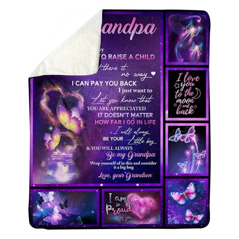 To My Grandpa - From Grandson - A315 - Premium Blanket-Jolura