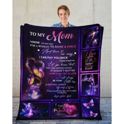 To My Mom - From Son - A315 - Premium Blanket-Jolura
