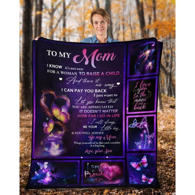To My Mom - From Son - A315 - Premium Blanket-Jolura