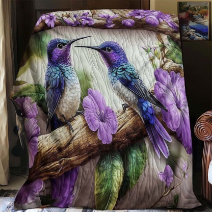 Amethyst Hummingbird Blanket - C025 - Premium Blanket