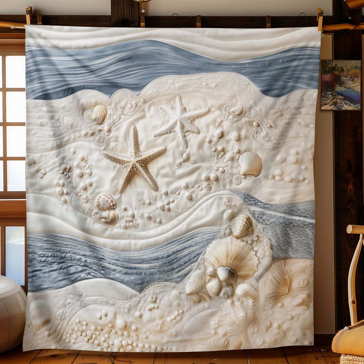 Pearl Ocean Blanket - C030 - Premium Blanket