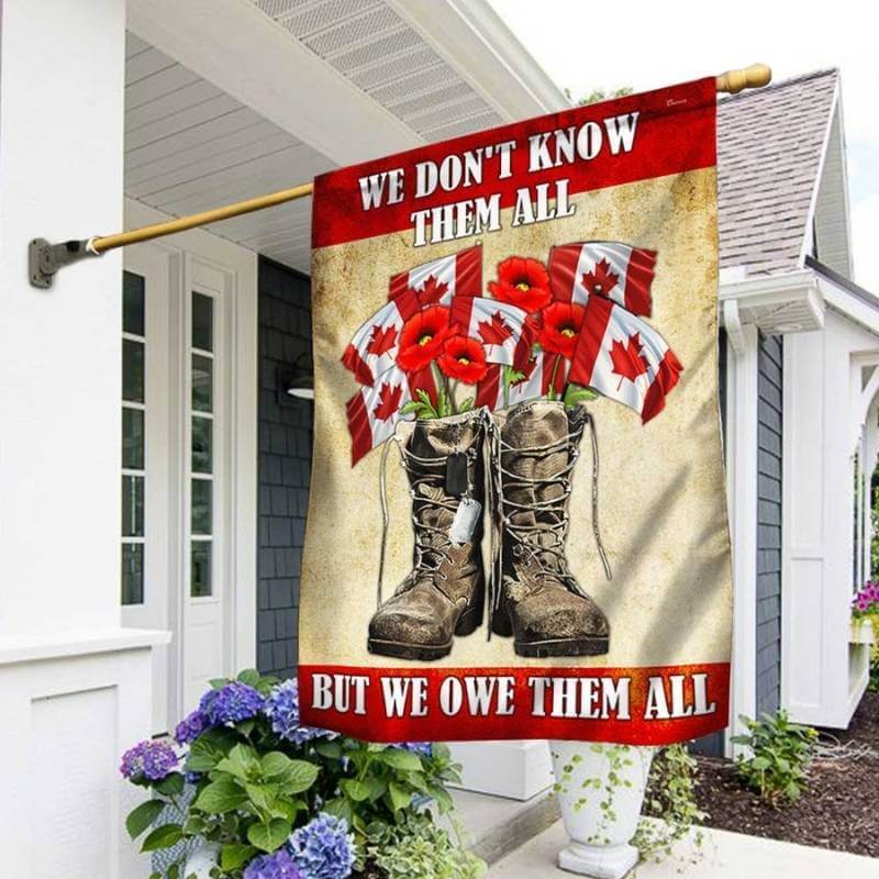 Thank You Veteran Canada Flag We Don’t Know Them All But We Owe Them All-Jolura