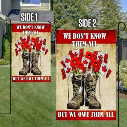 Thank You Veteran Canada Flag We Don’t Know Them All But We Owe Them All-Jolura