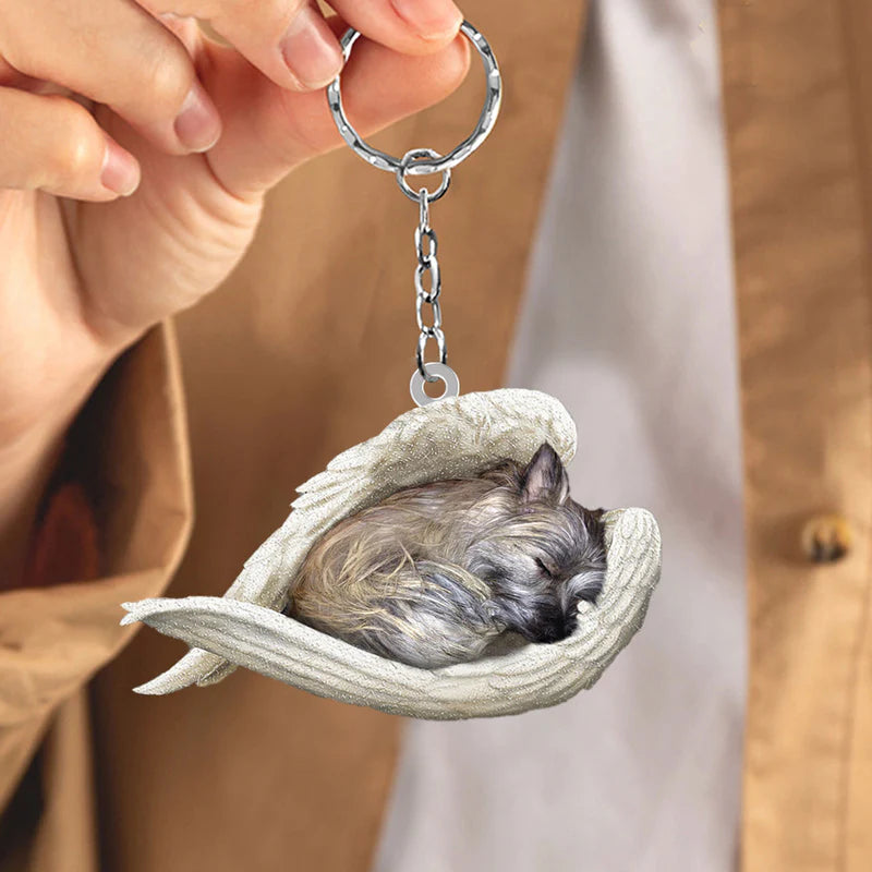 Sleeping Angel Acrylic Keychain Cairn Terrier SA040-Jolura