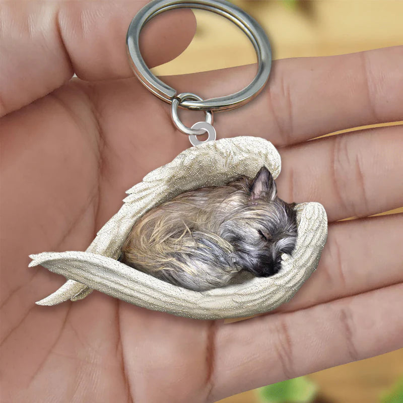 Sleeping Angel Acrylic Keychain Cairn Terrier SA040-Jolura