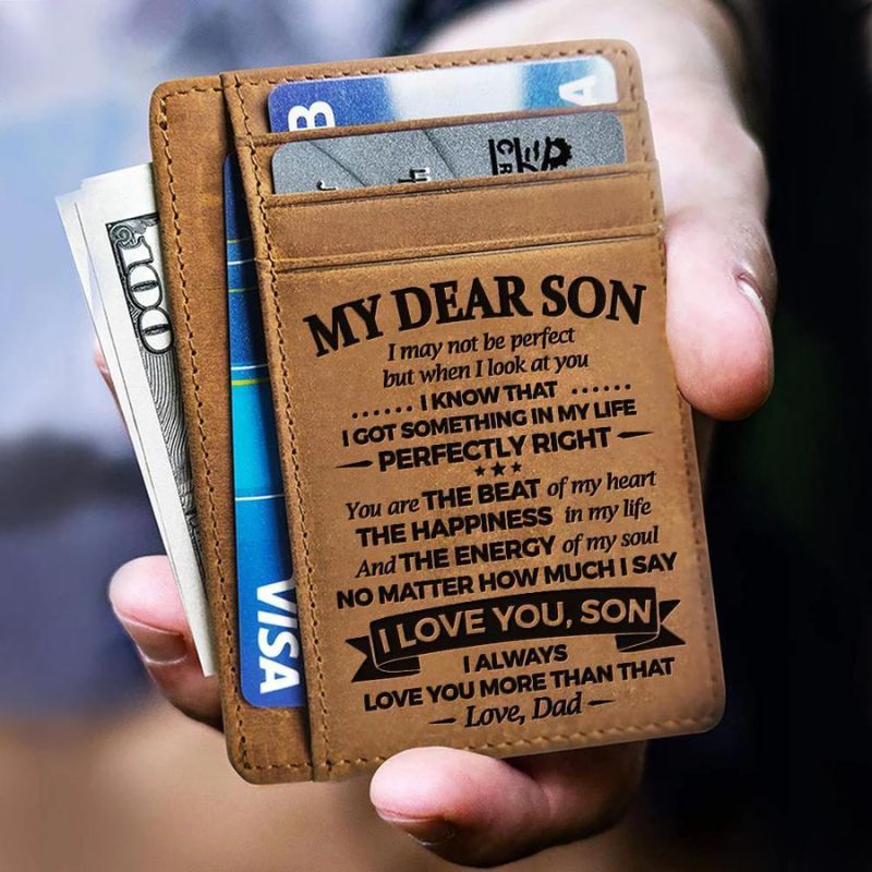 To My Dear Son - The Energy Of My Soul - Card Wallet-Jolura