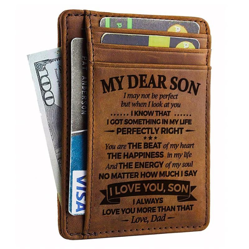 To My Dear Son - The Energy Of My Soul - Card Wallet-Jolura