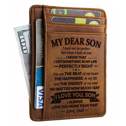 To My Dear Son - The Energy Of My Soul - Card Wallet-Jolura