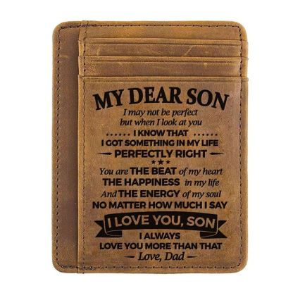 To My Dear Son - The Energy Of My Soul - Card Wallet-Jolura