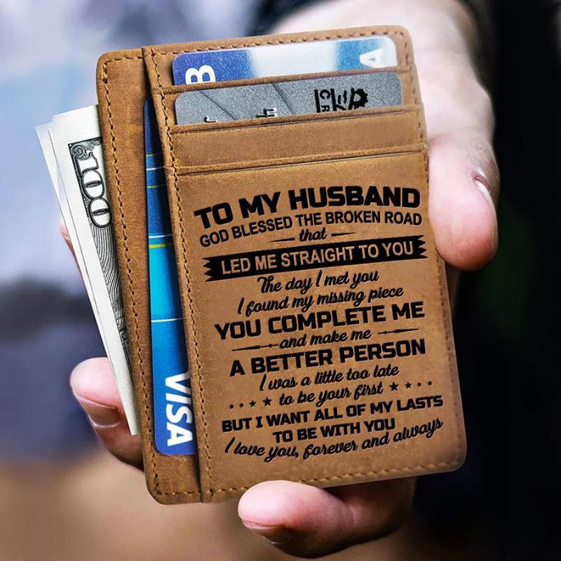 To My Husband - All Of My Lasts To Be With You - Card Wallet-Jolura