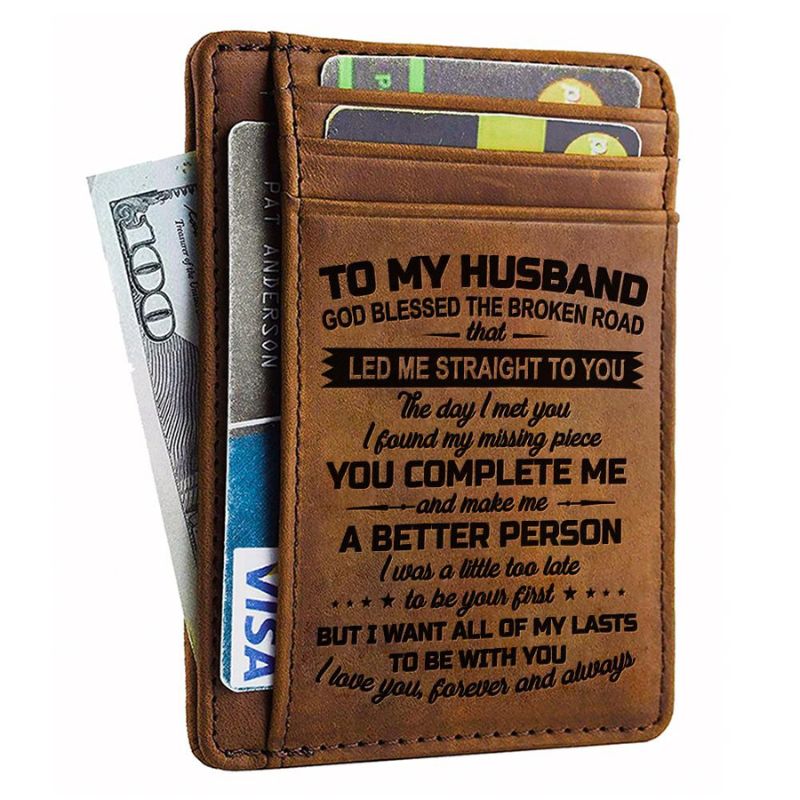 To My Husband - All Of My Lasts To Be With You - Card Wallet-Jolura
