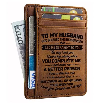 To My Husband - All Of My Lasts To Be With You - Card Wallet-Jolura