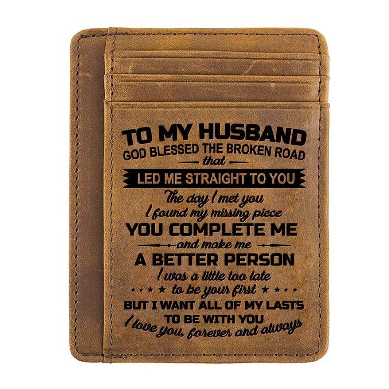 To My Husband - All Of My Lasts To Be With You - Card Wallet-Jolura