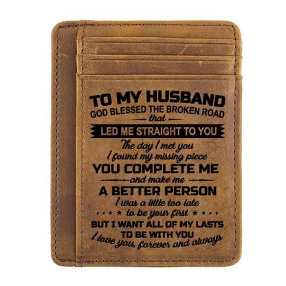 To My Husband - All Of My Lasts To Be With You - Card Wallet-Jolura