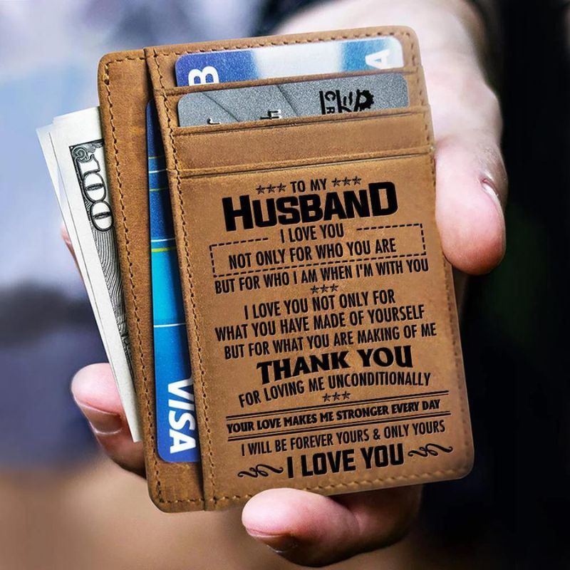 To My Husband - Thank You For Loving Me Unconditionally - Card Wallet-Jolura