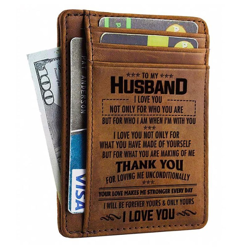 To My Husband - Thank You For Loving Me Unconditionally - Card Wallet-Jolura