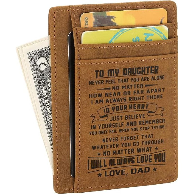 Dad To Daughter - No Matter What I Will Always Love You - Card Wallet-Jolura