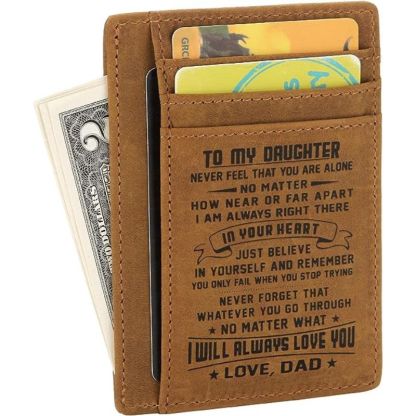 Dad To Daughter - No Matter What I Will Always Love You - Card Wallet-Jolura