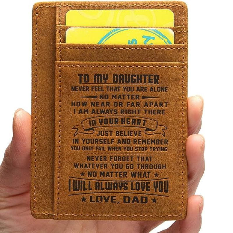 Dad To Daughter - No Matter What I Will Always Love You - Card Wallet-Jolura