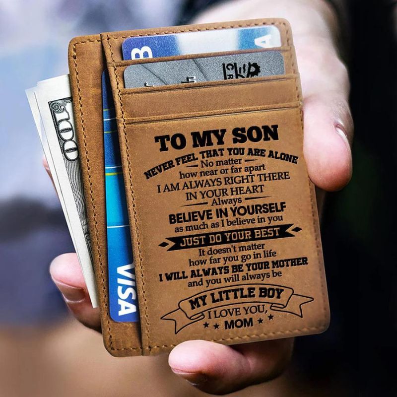 Mom To Son - Just Do Your Best - Card Wallet-Jolura