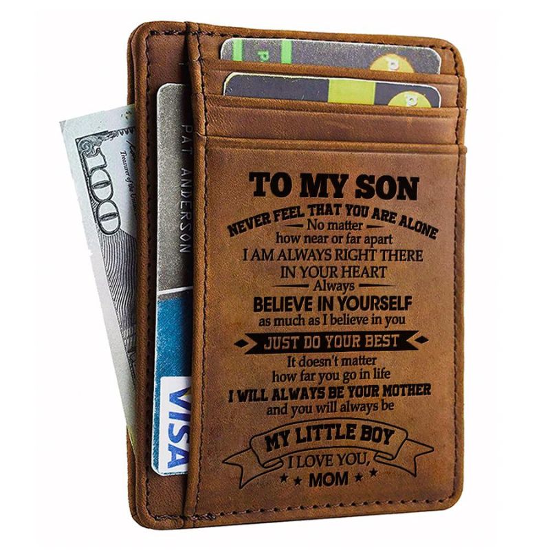 Mom To Son - Just Do Your Best - Card Wallet-Jolura