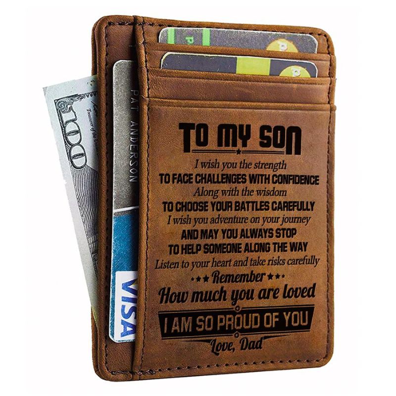 Listen To Your Heart And Take Risks Carefully - Card Wallet-Jolura