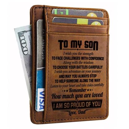 Listen To Your Heart And Take Risks Carefully - Card Wallet-Jolura