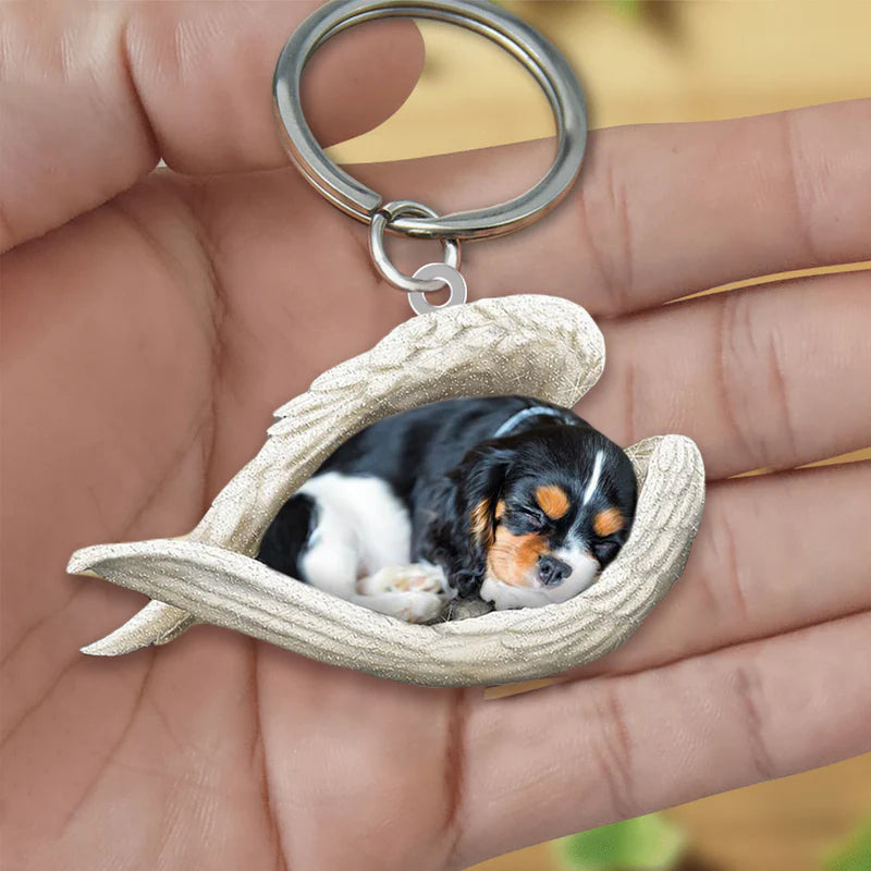 Sleeping Angel Acrylic Keychain Cavalier King Charles Spaniel SA073-Jolura