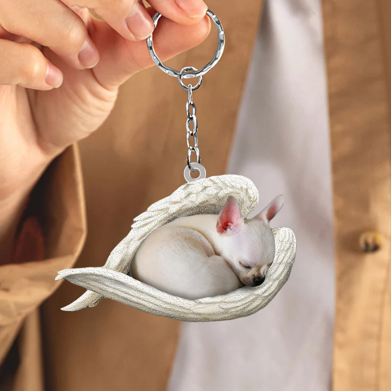 Sleeping Angel Acrylic Keychain Chihuahua SA074-Jolura