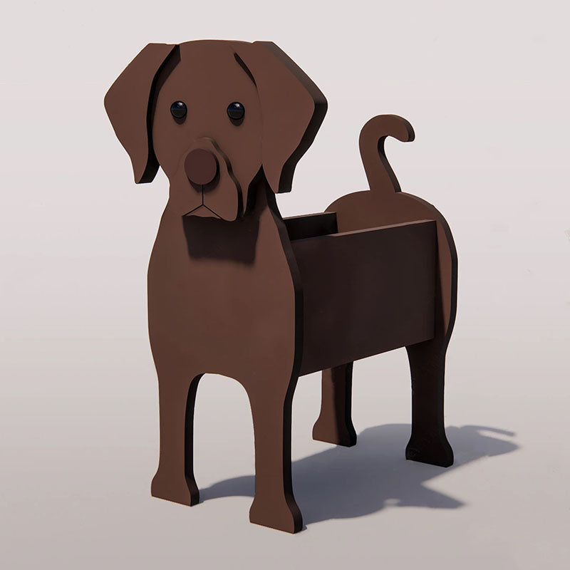 Chocolate Lab Planter AP066-Jolura