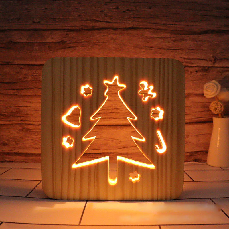 Christmas Tree Wooden Decorative Light-Jolura