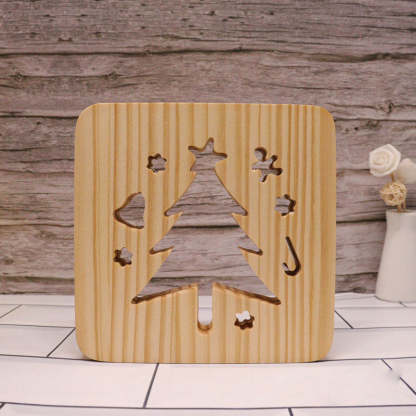 Christmas Tree Wooden Decorative Light-Jolura