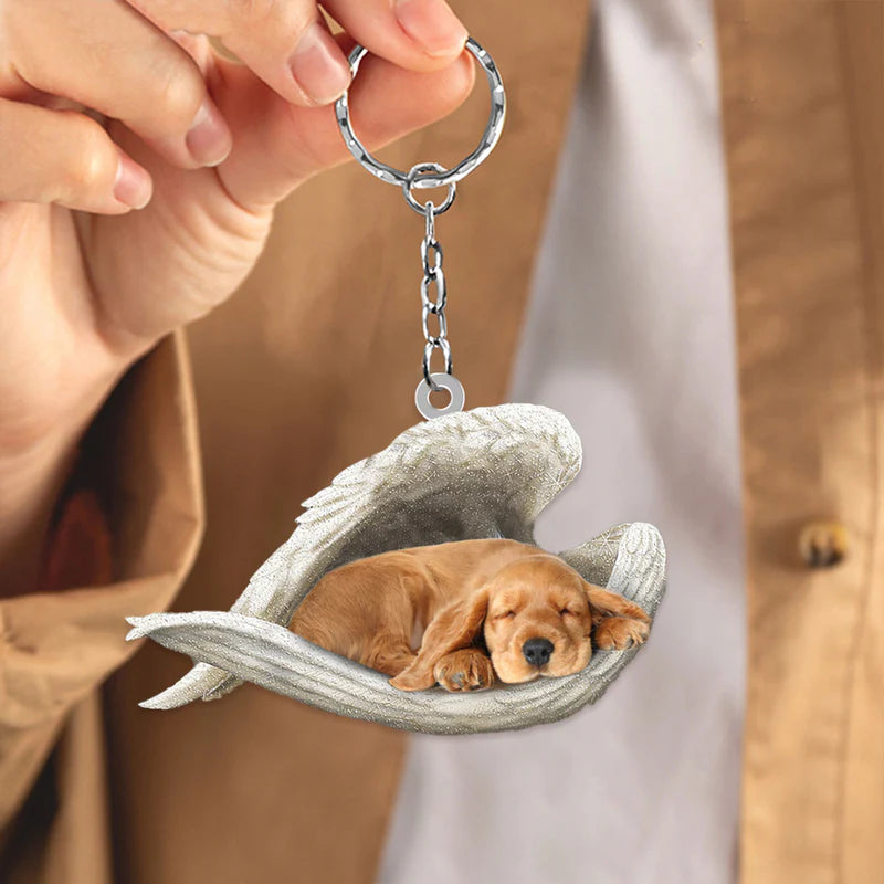 Sleeping Angel Acrylic Keychain Cocker Spaniel SA046-Jolura