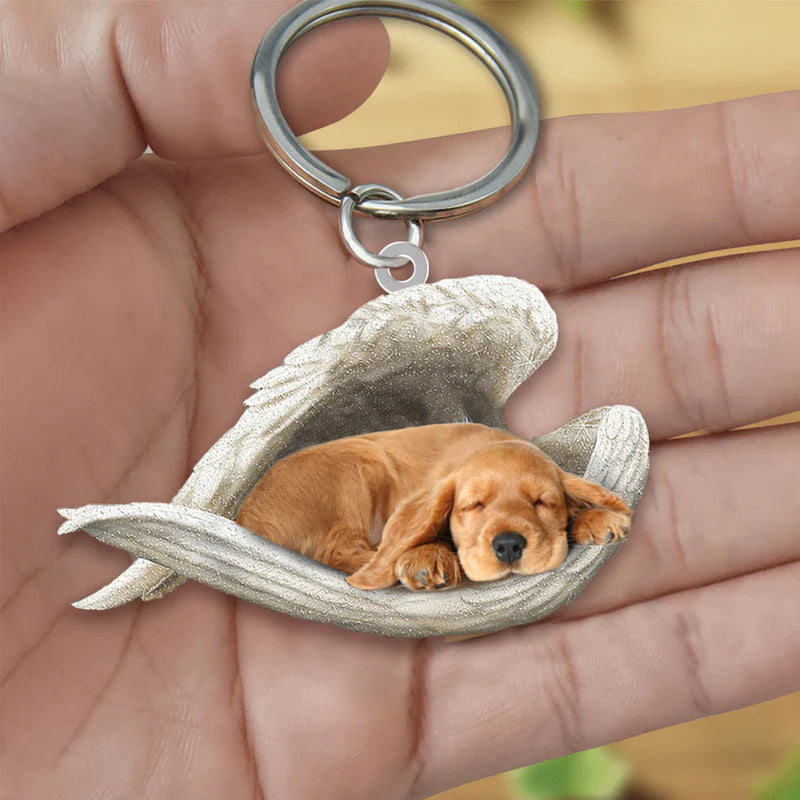 Sleeping Angel Acrylic Keychain Cocker Spaniel SA046-Jolura