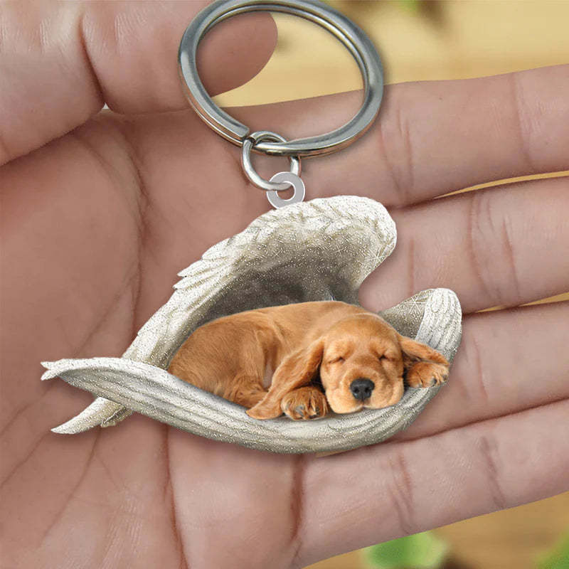 Sleeping Angel Acrylic Keychain Cocker Spaniel SA046-Jolura