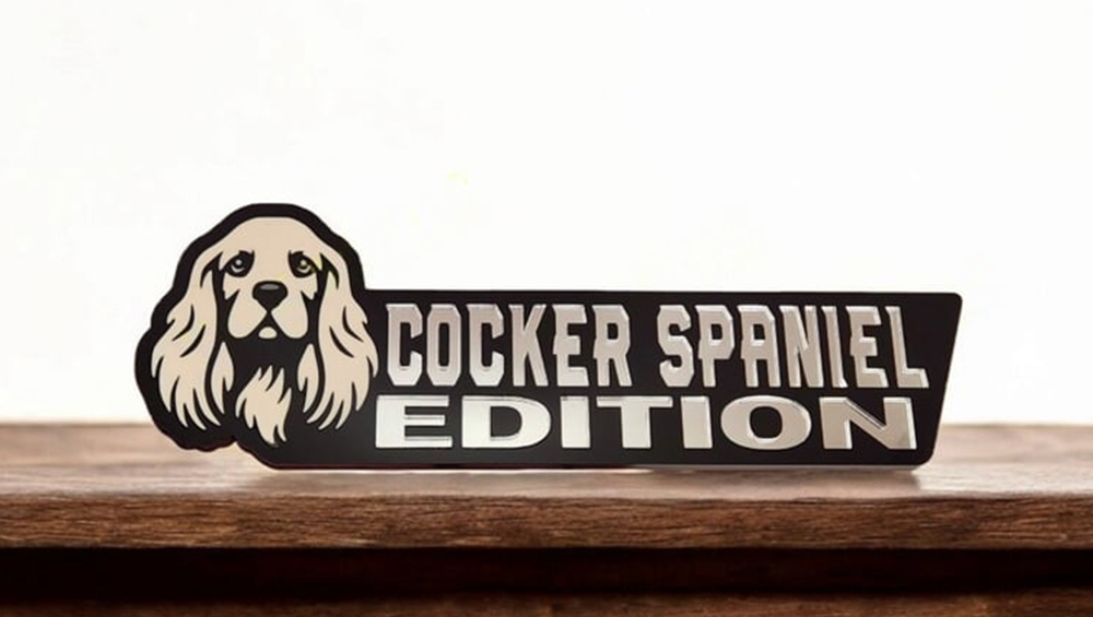Cocker Spaniel Car Badge Laser Cutting Car Emblem CE107-Jolura
