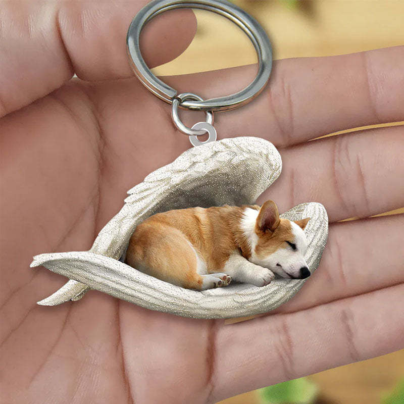 Sleeping Angel Acrylic Keychain Corgi SA023-Jolura