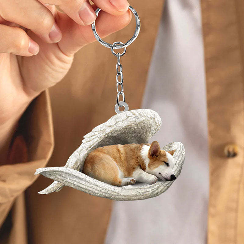 Sleeping Angel Acrylic Keychain Corgi SA023-Jolura