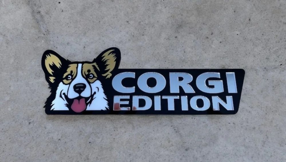 Corgi Car Badge Laser Cutting Car Emblem CE026-Jolura